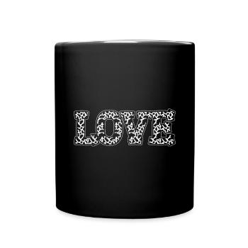 Kuh Muster Kuhflecken Kuhliebhaber Geschenk Kuh - Tasse einfarbig - Schwarz - Vorne
