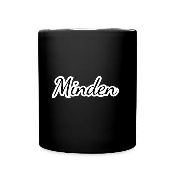 Minden - Textdesign mit Stadtnamen - Tasse einfarbig - Schwarz - Vorne