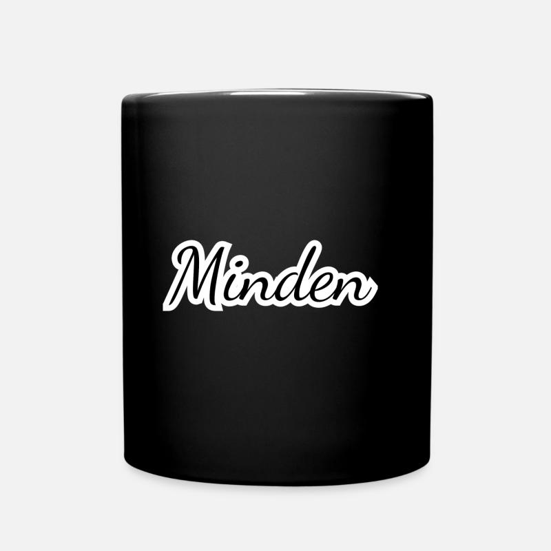 Minden - Textdesign mit Stadtnamen - Tasse einfarbig - Schwarz