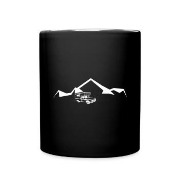 Berg - Camping Van - (10) - Tasse einfarbig - Schwarz - Vorne
