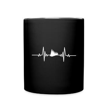 Heartbeat tree alignment - Full Colour Mug - black - Front
