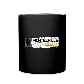 Fichtelhills mountainbiking Fichtelgebirge - Tasse einfarbig - Schwarz - Vorne