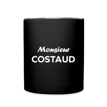 Monsieur Costaud - Mug uni - noir - Devant