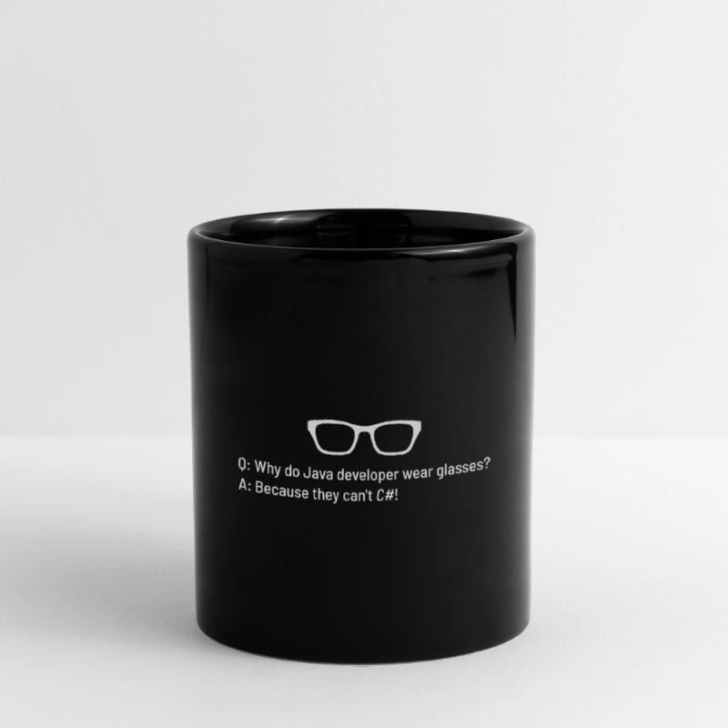 Why Do Java Programmers Wear Glasses? Tasse einfarbig