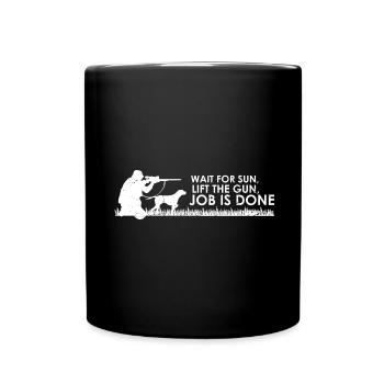 Funny Duck Hunting Design Hunter Hunting Duck Design - Full Colour Mug - black - Front