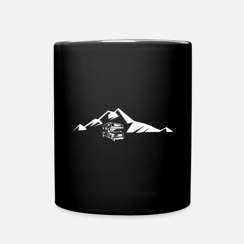 Montagne - Camping-car - (4) - Mug uni - noir