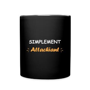 Attachiant - Mug uni - noir - Devant