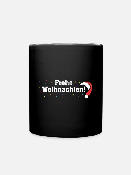 Weihnachtsgeschenk - Tasse einfarbig - Schwarz