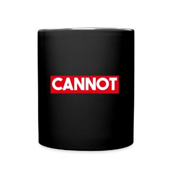 Ne pas pouvoir - Mug uni - noir - Devant