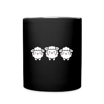 Sheep - Full Colour Mug - black - Front