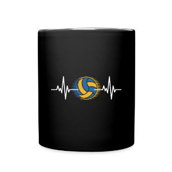 Volley-ball Joueurs de volley-ball - Mug uni - noir - Devant