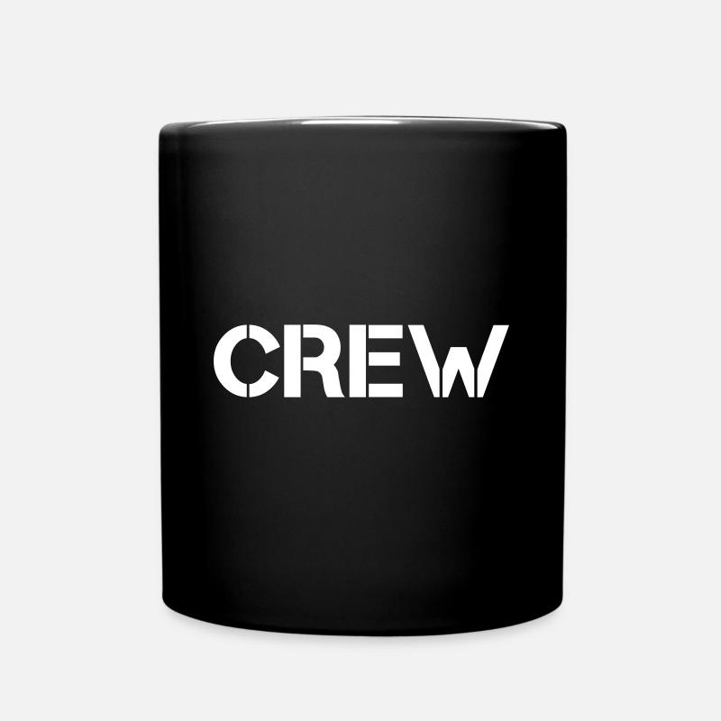 Crew Vektor Design - Tasse einfarbig - Schwarz