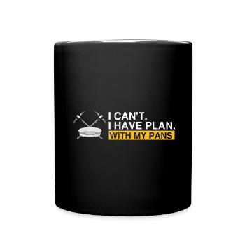 Gold Digger Gold Panning Gold Mining Designs - Full Colour Mug - black - Front