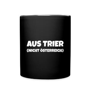 Trier Lustig Trierer - Tasse einfarbig - Schwarz - Vorne