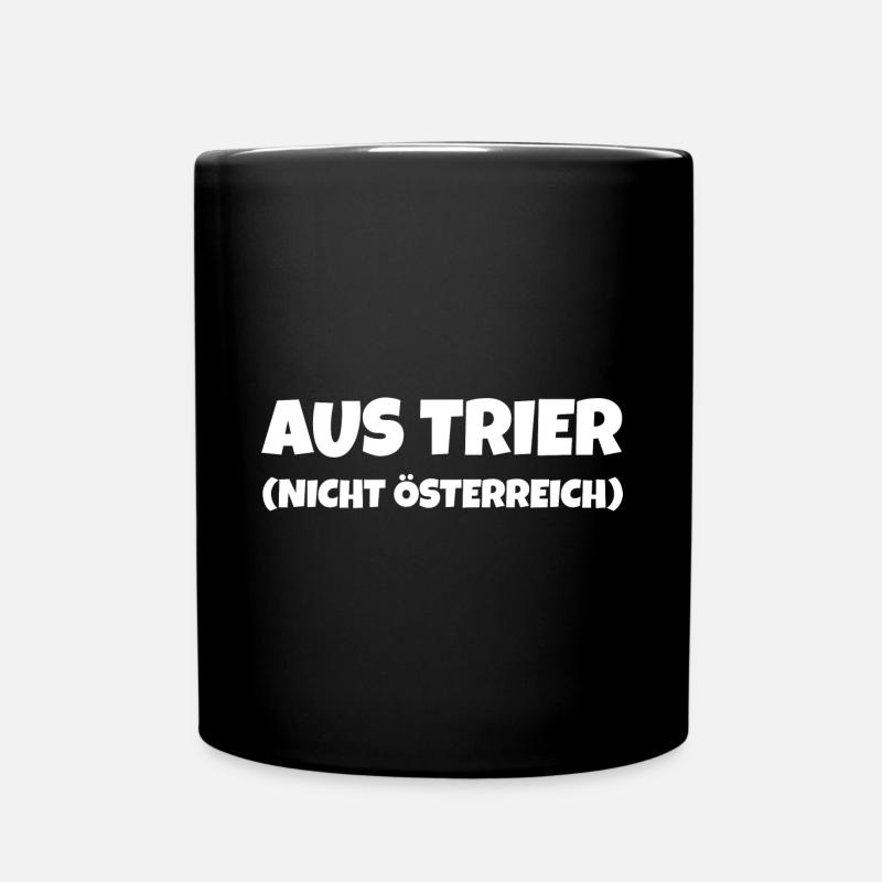 Trier Lustig Trierer - Tasse einfarbig - Schwarz