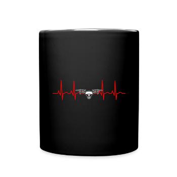Heartbeat Drone Drones - Mug uni - noir - Devant