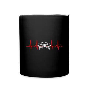 Heartbeat Drone Drones - Mug uni - noir - Devant
