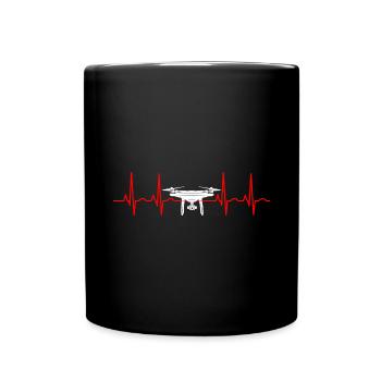 Heartbeat Drone Drones - Mug uni - noir - Devant