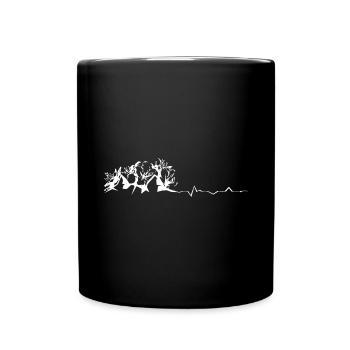 Flower - Heartbeat - Mountain - (7) - Full Colour Mug - black - Front