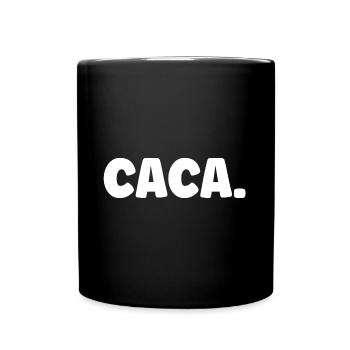 CACA - Mug uni - noir - Devant