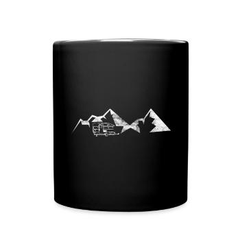 Berg - Karawane - (10) - Tasse einfarbig - Schwarz - Vorne