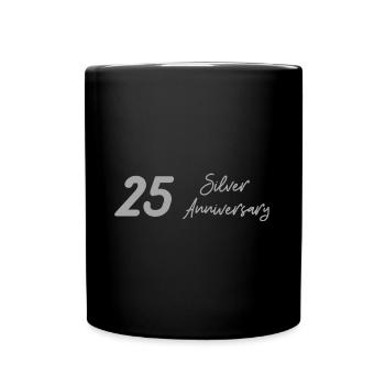 Célébration du 25e anniversaire d’argent - Mug uni - noir - Devant