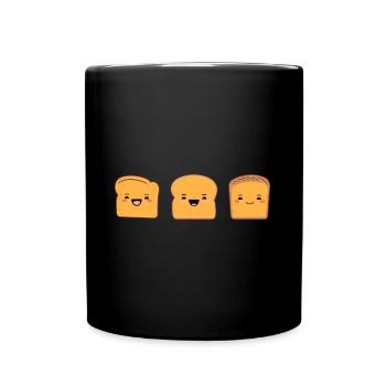 Tartine - Mug uni - noir - Devant