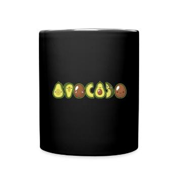 Avocado Lover Guac Guacamole Keto Ketogenic Whether - Full Colour Mug - black - Front