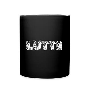 Kampftasche - Tasse einfarbig - Schwarz - Vorne