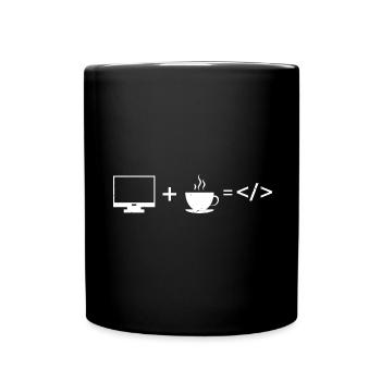 Cyber Security Design für IT Sicherheit und Hacker - Tasse einfarbig - Schwarz - Vorne