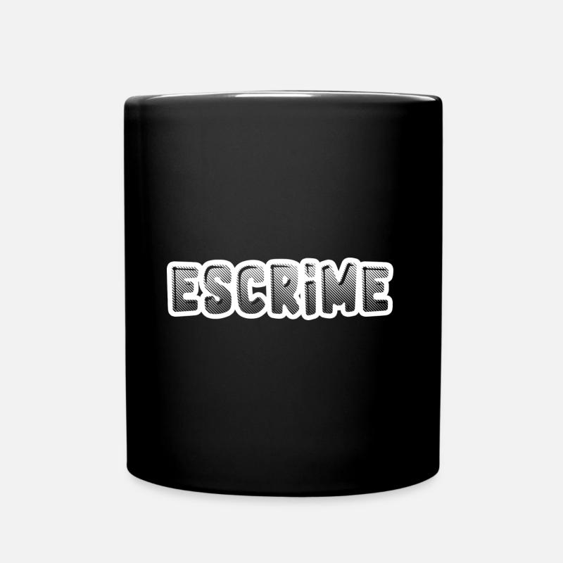 T shirt escrime - Mug uni - noir