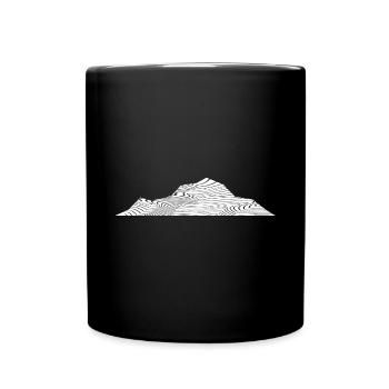 Montagne- - Mug uni - noir - Devant