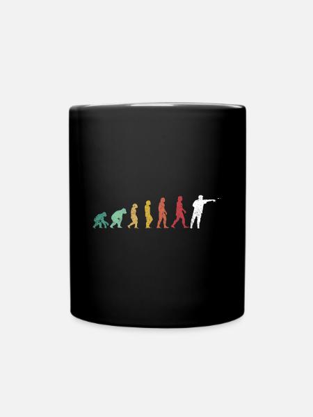 Retro Dartmotive & vintage Dartscheibe 180 Dart - Tasse einfarbig - Schwarz