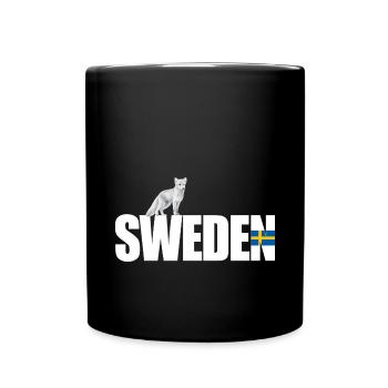 Suède - Mug uni - noir - Devant