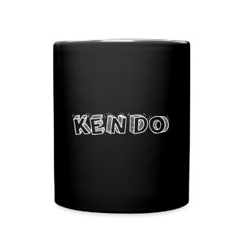Kendo T-Shirt - Tasse einfarbig - Schwarz - Vorne