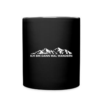 Ich Bin Dann Mal Wandern - (7) - Tasse einfarbig - Schwarz - Vorne