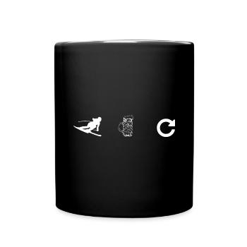Beer - Repetition - Skiing - - Full Colour Mug - black - Front