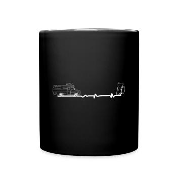 Beer - Heart palpitations - Camping Van - (5) - Full Colour Mug - black - Front