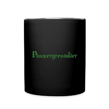 Panzergrenadier Soldaten Armee Truppengattung - Tasse einfarbig - Schwarz - Vorne