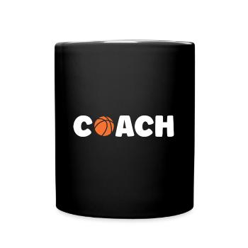 Coach de Basketball - Mug uni - noir - Devant