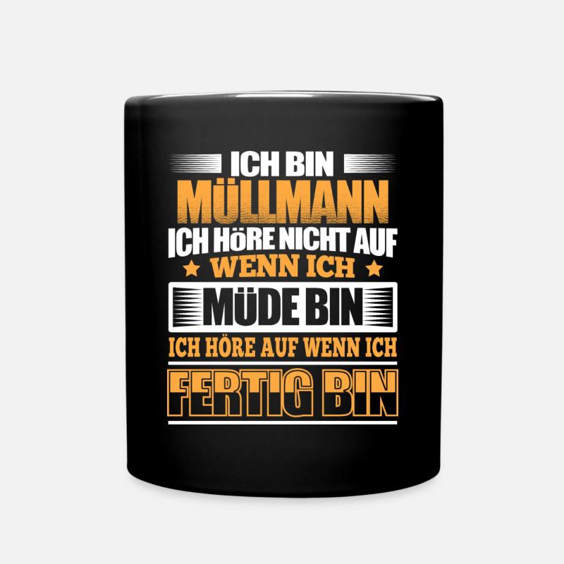 MÜLLMANN - Der Fertigsteller - Tasse einfarbig - Schwarz