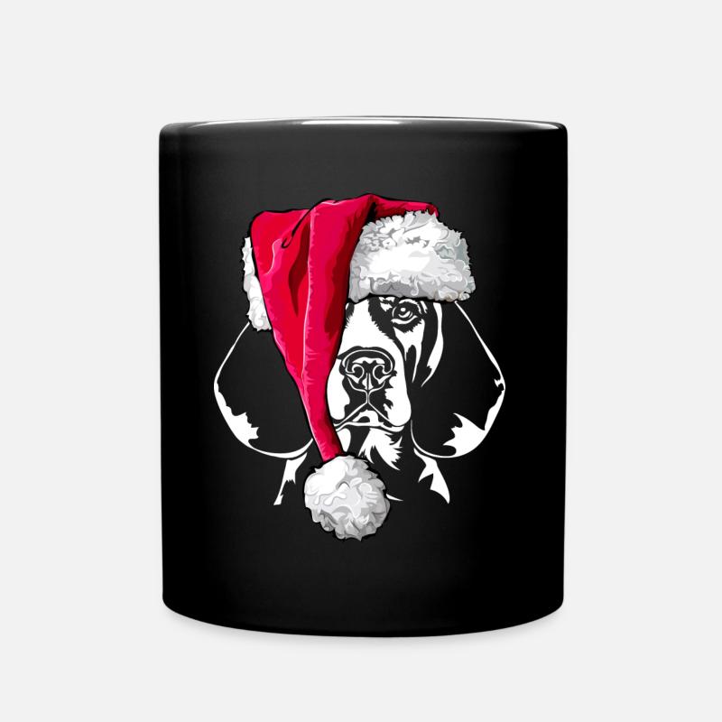 BEAGLE Weihnachten Geschenk - Tasse einfarbig - Schwarz