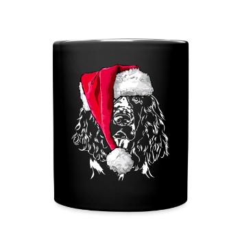 ANGLAIS springer spaniel Noël - Mug uni - noir - Devant