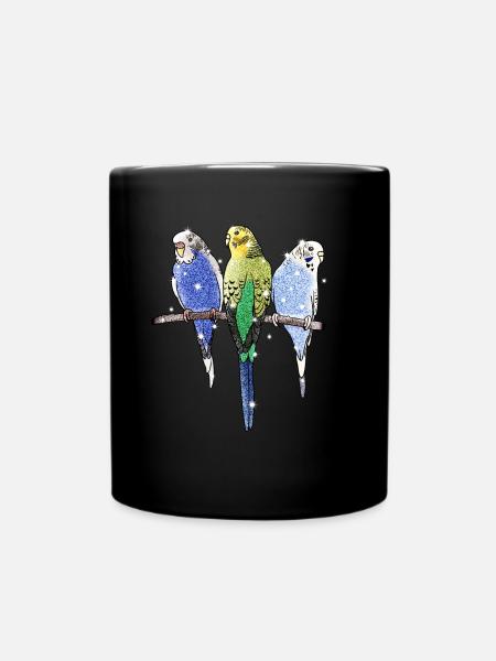 Perroquet Perruche ondulée oiseau perroquet - Mug uni - noir