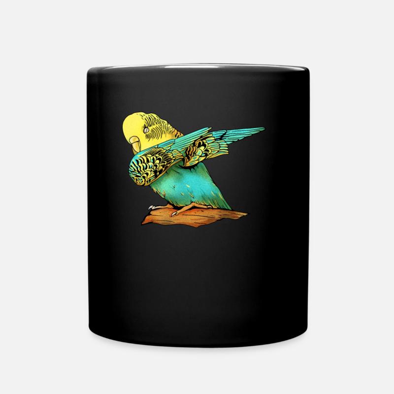 Wellensittich Sittich Papagei Vogel Haustier - Tasse einfarbig - Schwarz