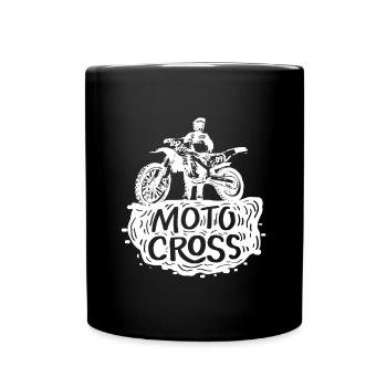 Motocross Motorcycle Bike Freestyle Gift Idea - Full Colour Mug - black - Front