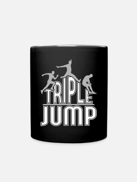 Idée cadeau triple saut sportif - Mug uni - noir