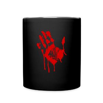 Blood Hand Halloween Costume - Full Colour Mug - black - Front