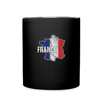 Drapeau Patriotique France Patriote Nationalisme Français - Mug uni - noir - Devant