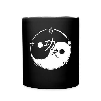 Kungfu Ying et Yang / 5 éléments / blanc - Mug uni - noir - Devant